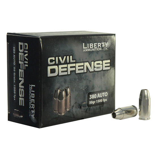 LIB AMMO CIVIL DEFENSE 380ACP 50GR HP 20/50 - Ammunition